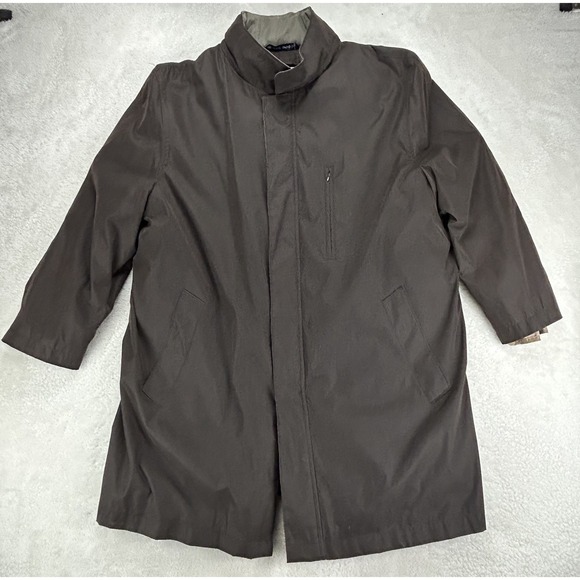 Ralph Lauren Men's Trench Coat Removable Wool/Poly Liner RN 21510 Brown Large